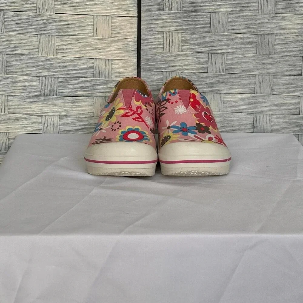 Dansko Pink Floral Print Slip On‎ Clogs Kids Size 32 (US 1)